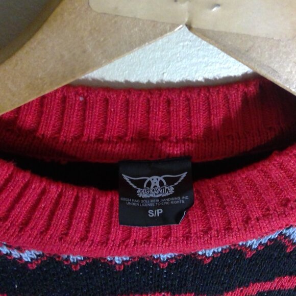 Aerosmith Ugly Christmas Sweater Xmas Rock Retro Dad - Picture 3 of 6